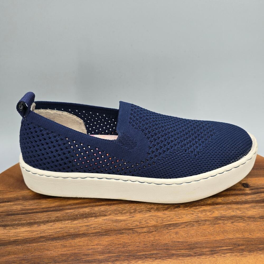 Born Shoes Womens 6 M Navy Blue Knit Slip On Platform Casual Comfort Sneakers
